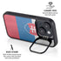 Slovakia Flag Distressed iPhone 15 Plus Kickstand Case